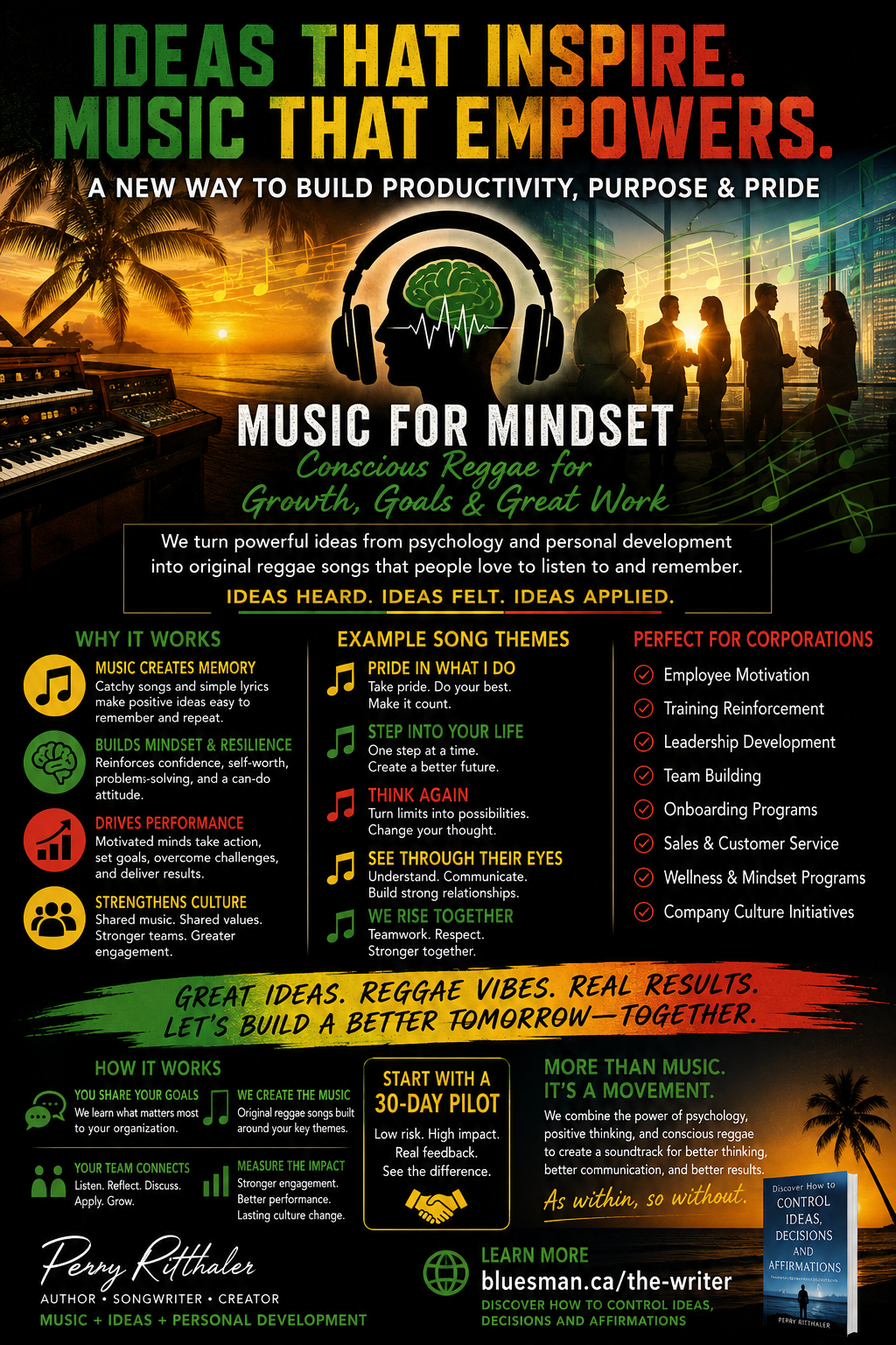 Music for Mindset — Conscious Reggae for Growth, Goals & Great Work — Perry Ritthaler